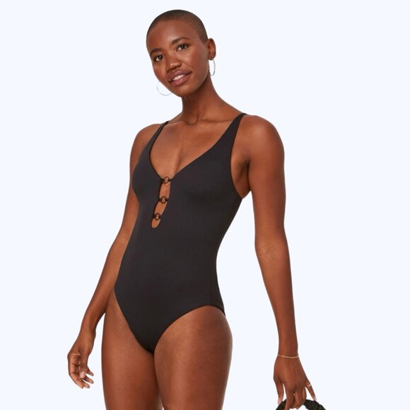 🆕 Andie Romana Classic One Piece Swimsuit in Black - Picture 1 of 10